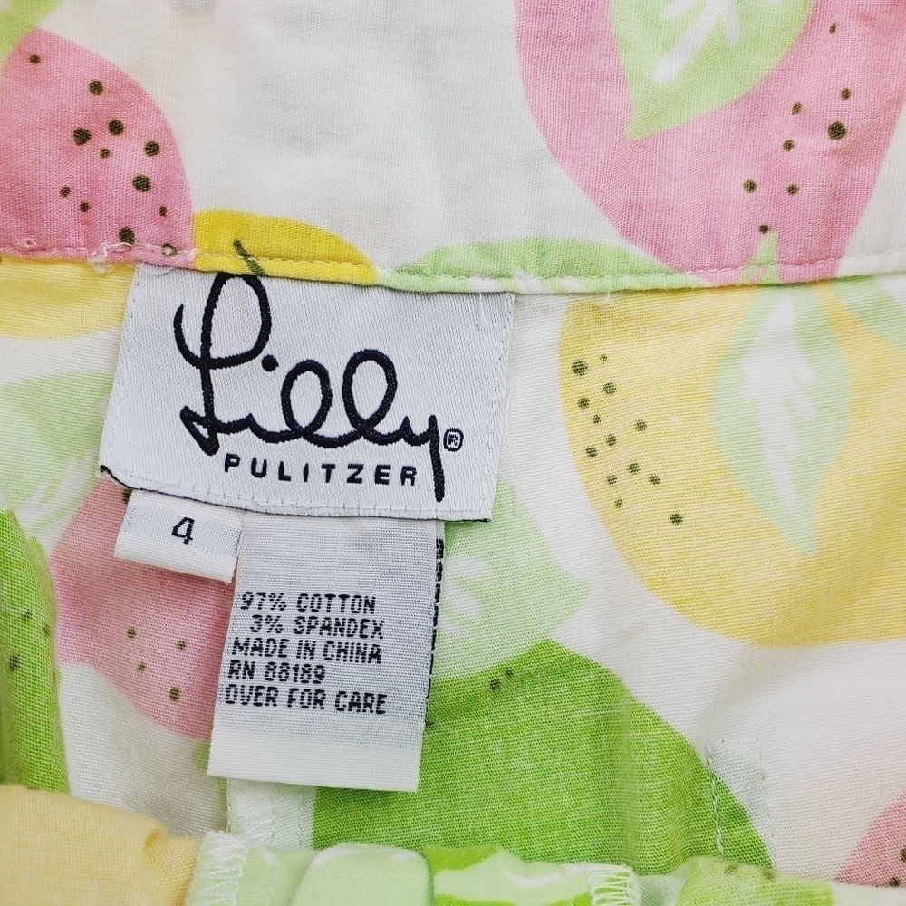 Lilly Pulitzer Pink and Green Patterned Shorts - Picture 9 of 12